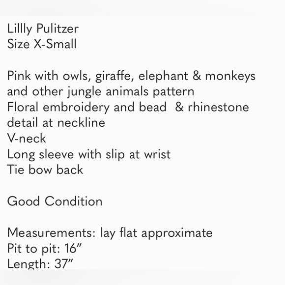 Lillly Pulitzer Jungle floral & bead Embroidery dress tunic - Picture 14 of 14